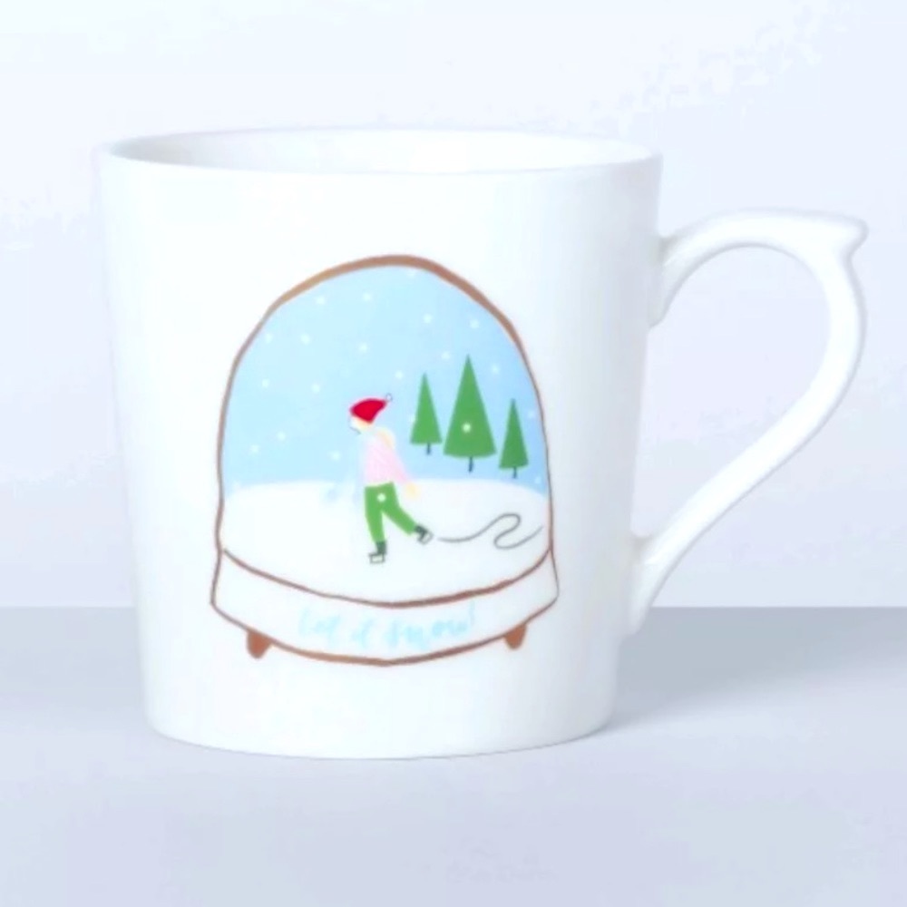 Opalhouse Ice skater “Let it Snow” Snowglobe Mug